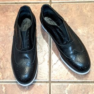 Rag and Bone Meli Black leather Brogue loafers Size 6.5